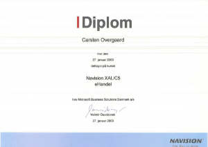 Diplom Navision XAL/C5 Ehandel
